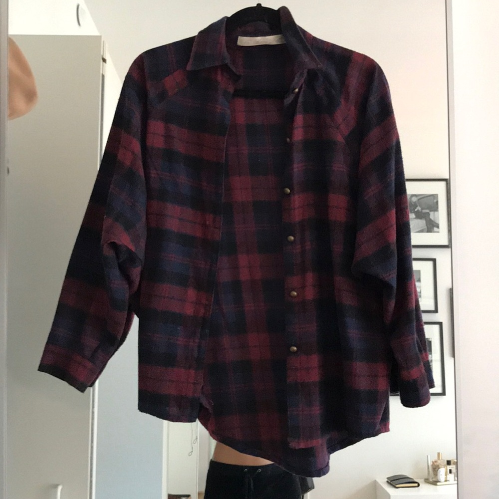 LF Plaid Flannel Button-Down Shirt